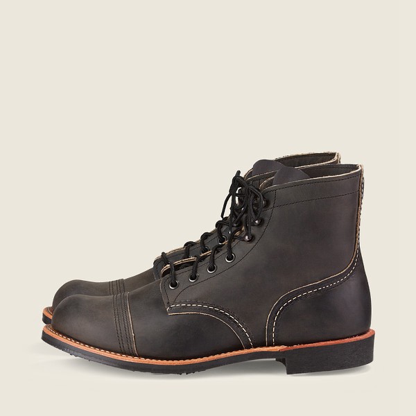 Red Wing Heritage Boots Iron Ranger - 6-Inch Rough & Tough Læder - Mørke Grå - Herre 1079-MOTDB